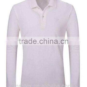 Custom Mens Long Sleeve Blank Polo Shirt photo-2