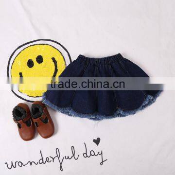 S16253A 2017 Baby Kids Cute Skirts Girls Denim Skirt photo-4