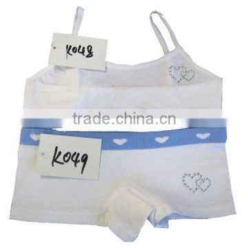 yong lady seamless camisole and panty set