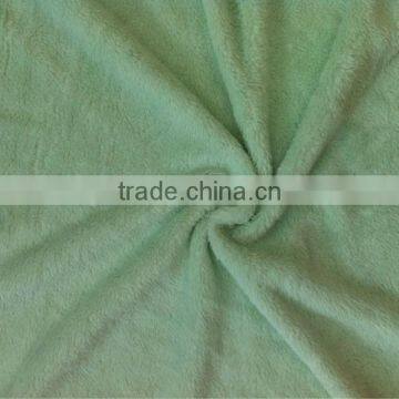 Super Soft Polyester Microfiber Knitted Fleece Fabric Plain or Printed