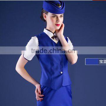 5 Colours Available Chantilly and Slim Fit Wholesale Formal Airline Uniforms of Women photo-4
