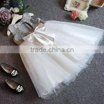 Modern Summer Lace Flower Baby Girl Birthday Vest Dress photo-4