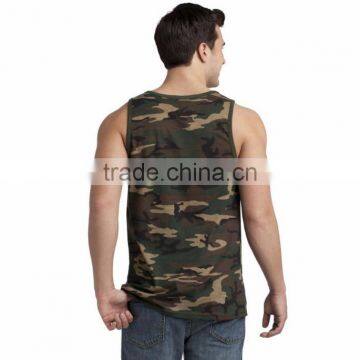 Customized Cotton Camouflage Men Tank Top photo-2