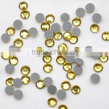 Crystal Glass DMC Hot Fix Rhinestones With Strong Glue in Jonquil photo-2