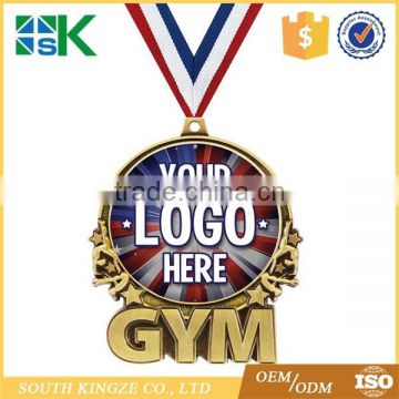 Souvenir gift Zinc Alloy Bronze 3D Gym Sports Honor Medal