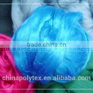 China Wholesale 100% Virgin Polyester Tops 2D, 2.5D, 3D for Spinning photo-4