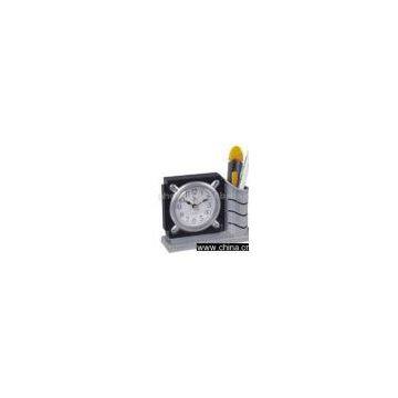 alarm clock with penholder