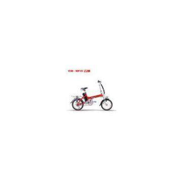 Lightweight Foldable Electric Bicycle / High Speed Powered Bike for Children Red