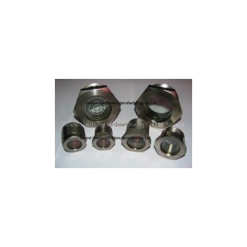 Steel Sintered Sight Glass Nickel plated