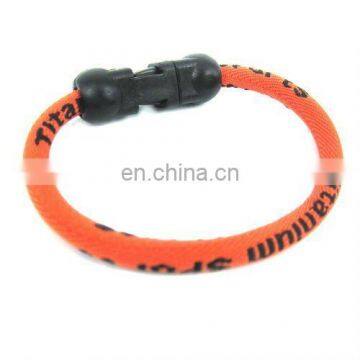Hot Sale Promotional Gift Ge Titanium Cords Sport Bracelet