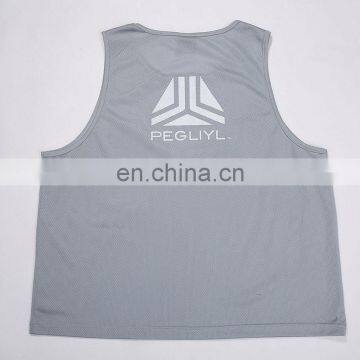 2017 Comfortable Vintage Grey Mesh Tank Top For Sport Man