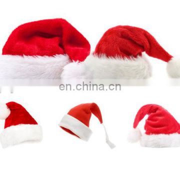 Plush dancing santa hat red white santa hats promotion christmas hat