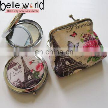 Yiwu Fashion Flower Printed Fabric Coin Purse for Girl