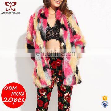 A Forever Fairness Fashion 50% Acrylic fibers 50% Polyester Female Faux Fur Coat