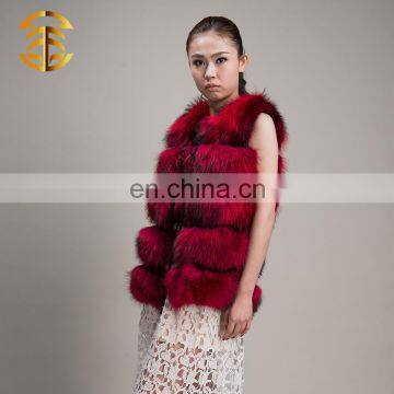 New Design Women Women Genuine Raccoon Fur Vest photo-2
