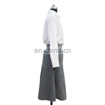 High Quality Elegant Office Knee Length Formal Stripe Trumpet Skirt photo-2