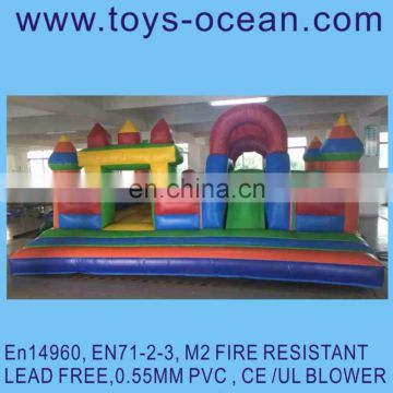 inflatable bounce combo with slide /inflatable mini combo jumper/kids jumping playground