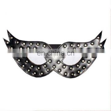 HMB-571C LEATHER COSTUME MASK STUDS CLUB MASKS HALLOWEEN