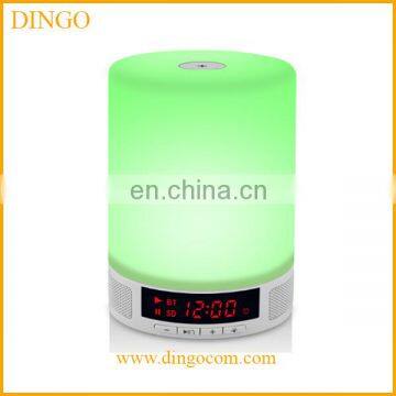 Wireless smart bluetooth speaker lighting with alarm clock smart LED table bluetooth lamp with speaker and alarm functions