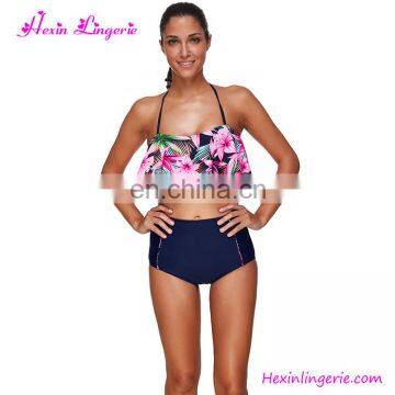 Wholesale Summer Women Printing Plus Size No Rims Beachwear Swimwear