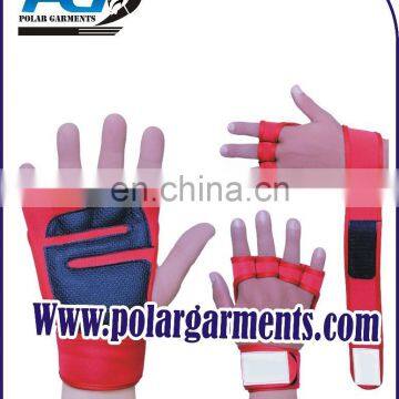 Adjustable Fashion weight lifting gloves with Leather Palm