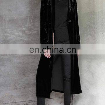 New Arrival Style Customized Long Women Winter Hoodie Velvet Coats