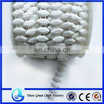 Plastic bead color green white cotton horse eye connectivity attachment bead bead solid color plating