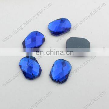 DZ-1037 decorative octagon crystal flat back glass stones for jewelry