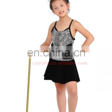 Lovely glitter black children jazz dance dress ET-019#