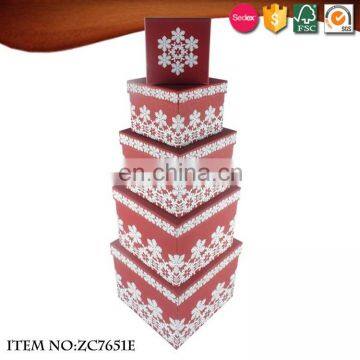 2016 Christmas Ornaments Gift Paper Box With Ribbon photo-3