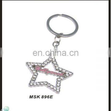 Beautiful Diamond Jewelry Hollywood Souvenirs Star Shaped Metal Keychain