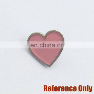 heart shape soft enamel iron custom lapel pin