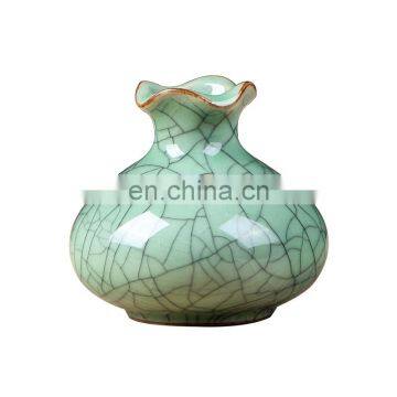 Green Decorative Mini Ceramic Vase Porcelain ware