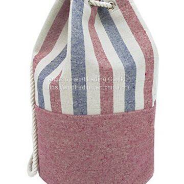 Striped canvas beach bag with cheap price