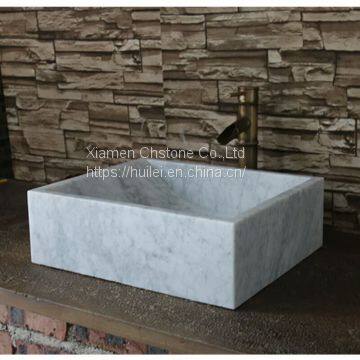 Carrara White Marble Sinks,China White Marble Bathroom Basins