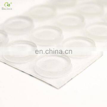 EPDM/silicone material high quality  adhesive domed rubber  bumper pads	with backing adhesive