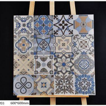24x24-дюймовые голубые антискользящие декоративные марокканские плитки