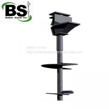 Galvanized Steel Helical Screw Pile Cap for Construction and Foundation Repaires photo-3