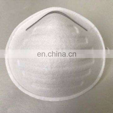 Cup Type Disposable Earloop Nonwoven Full Face Dust Mask With Polyester Head Strap photo-3