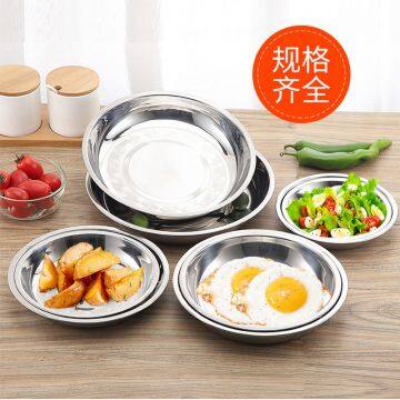 Stainless Steel Plate Pot Salad Plate Noodle Basin