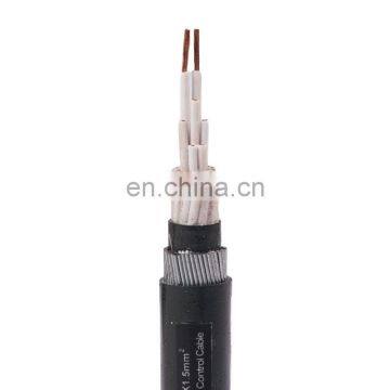 Multi-core 0.6/1kV Copper conductor PVC insulated Steel wire armoured PVC sheathed NYBY Control Cable