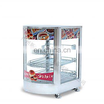 Warming display showcase stainless steel food warmer heating display showcase on sale