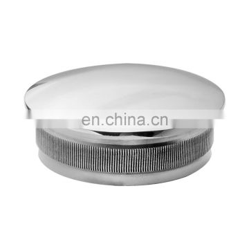 Factory Supplier Casting Domed Stainless Steel  Handrail End Cap Mirror