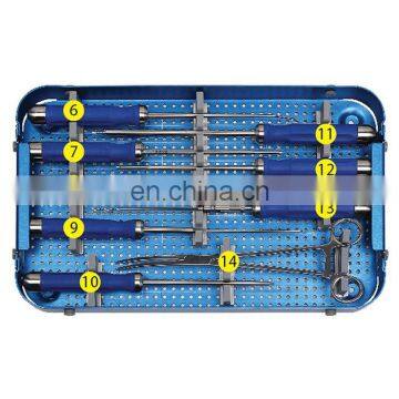 High Quality Orthopedic Surgical Instruments Anterior Cervical Plate Instrument Set for Cervical Surgery Medical Spine