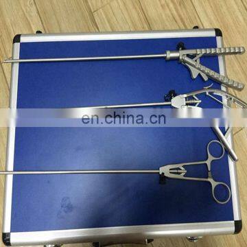 Reusable Laparoscopic Instruments Heavy V Shaped Curved Needle Holder Forceps photo-7