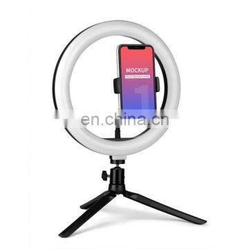 10 Inch 26cm Tiktok Live Broadcast photography Makeup led selfie ring light With Tripod Stand