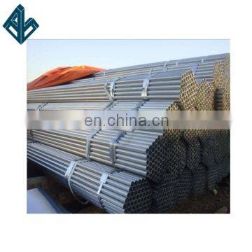 25mm weld pre-galvanized hollow section carbon steel round pipe 6m long tubes structural scaffolding pipe thread end