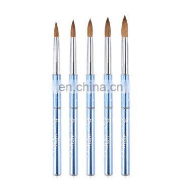 4#-12# Professional Painting Kolinsky Acrylic Nail Brush with pen cover