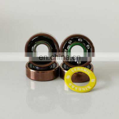 Free Sample High Quality High Rpm Mixed Color RoseGold-Colorful Titanium Miniature Deep Groove Ball Bearings for Skate photo-2