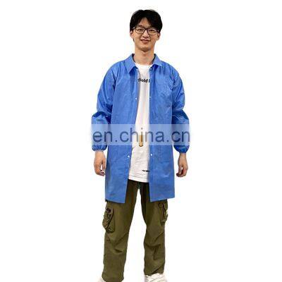 Hospital Anti splash Ventilation clothing CE Anti static pp Disposable hazmat Protective lab coat Suit